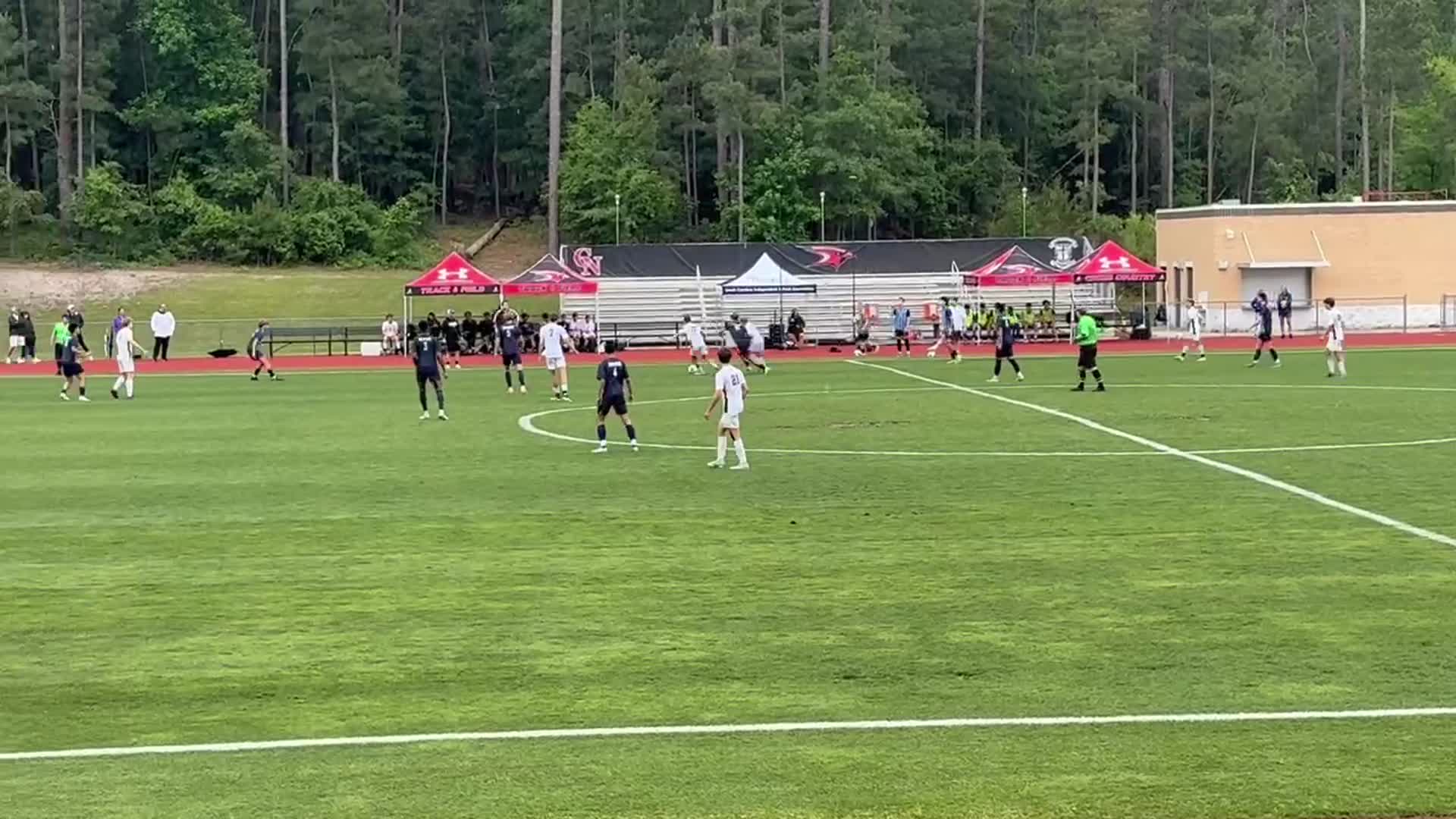 Lars Weiss put away off keeper deflection vs Pinewood (AAA State Championship)
