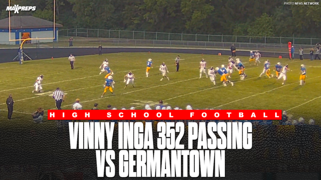 Inga powered the offense with 328 passing yards and three scores through the air, while adding 54 rushing yards and another touchdown on the ground in a standout performance against Hartford.