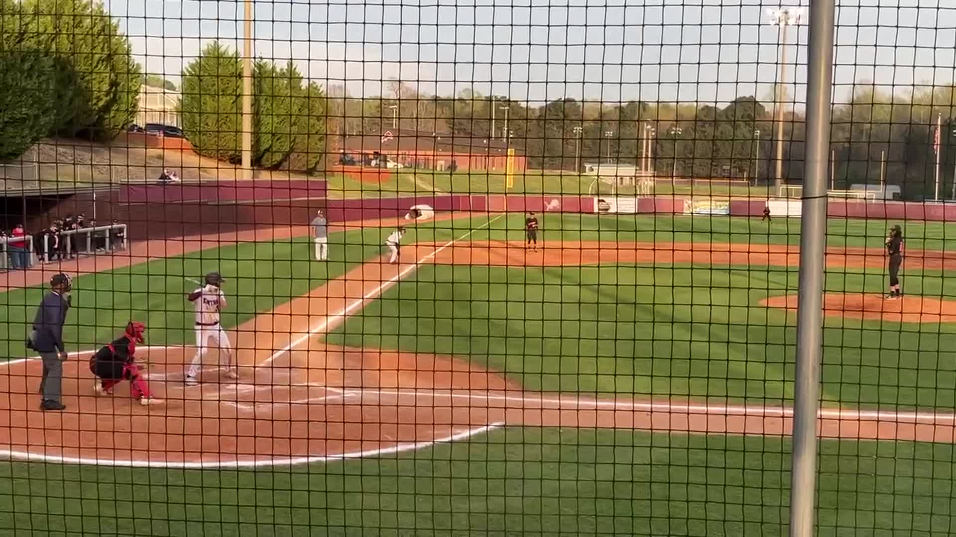 Hayden Manson with this Oppo stand up double 2RBI