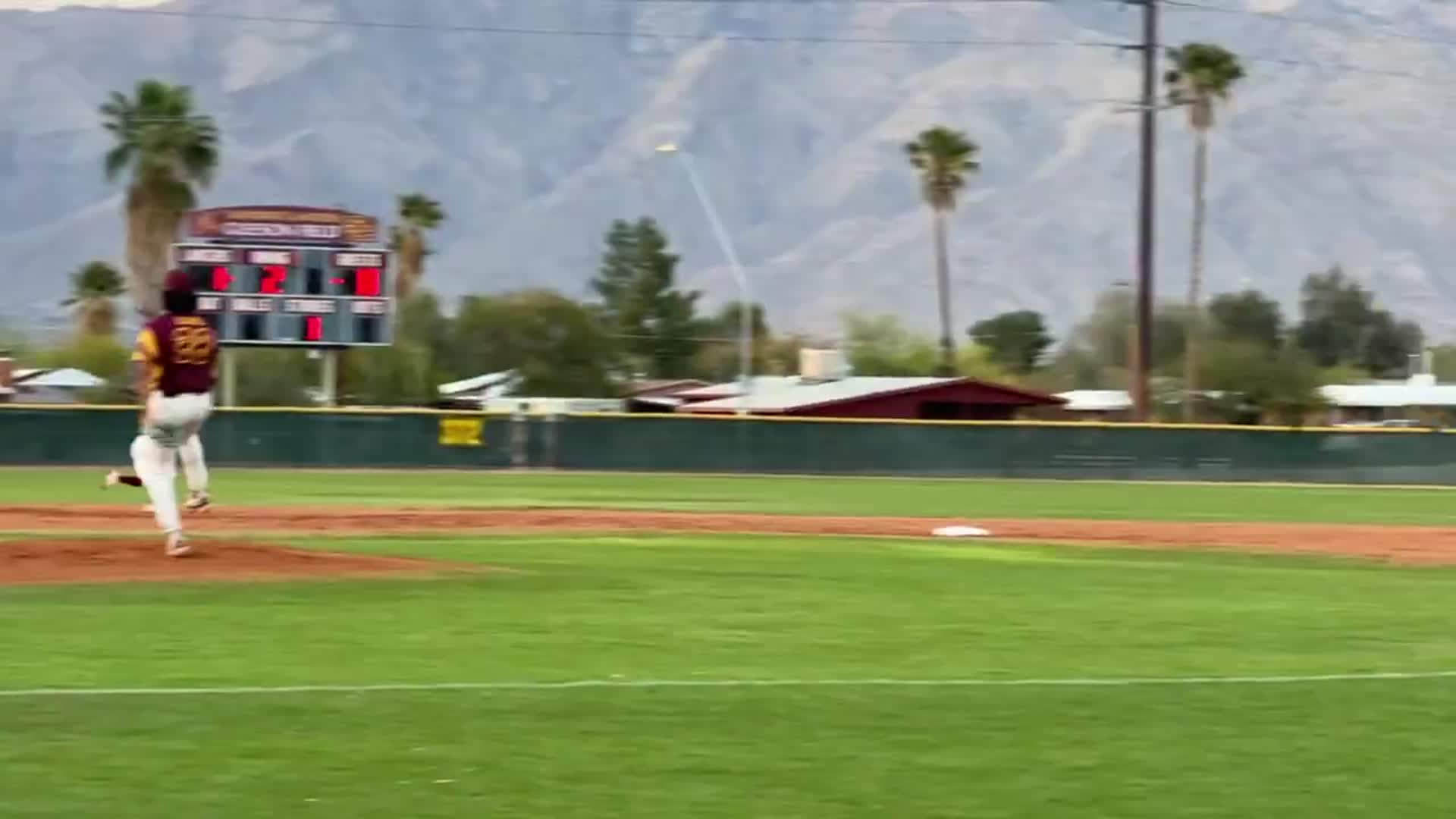Tracking down a deep Centerfield ball