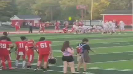 Finished the tackle that #8 slipped off of