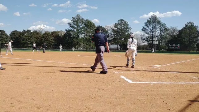 Mya Holt delivers three run homer.