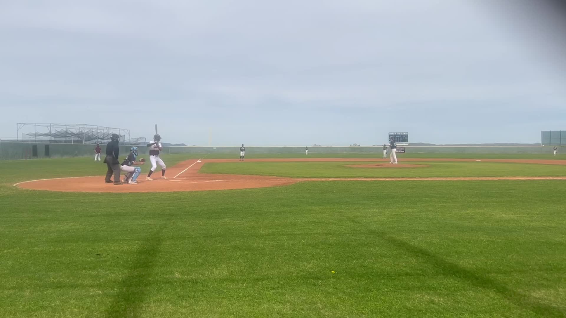 Jose Ortega base hit against Gila Ridge