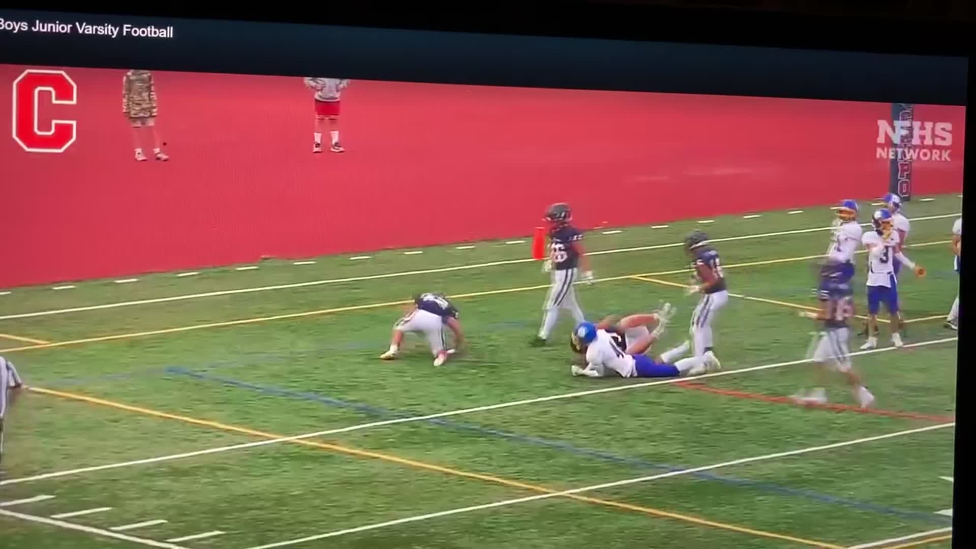 Off tackle to the house