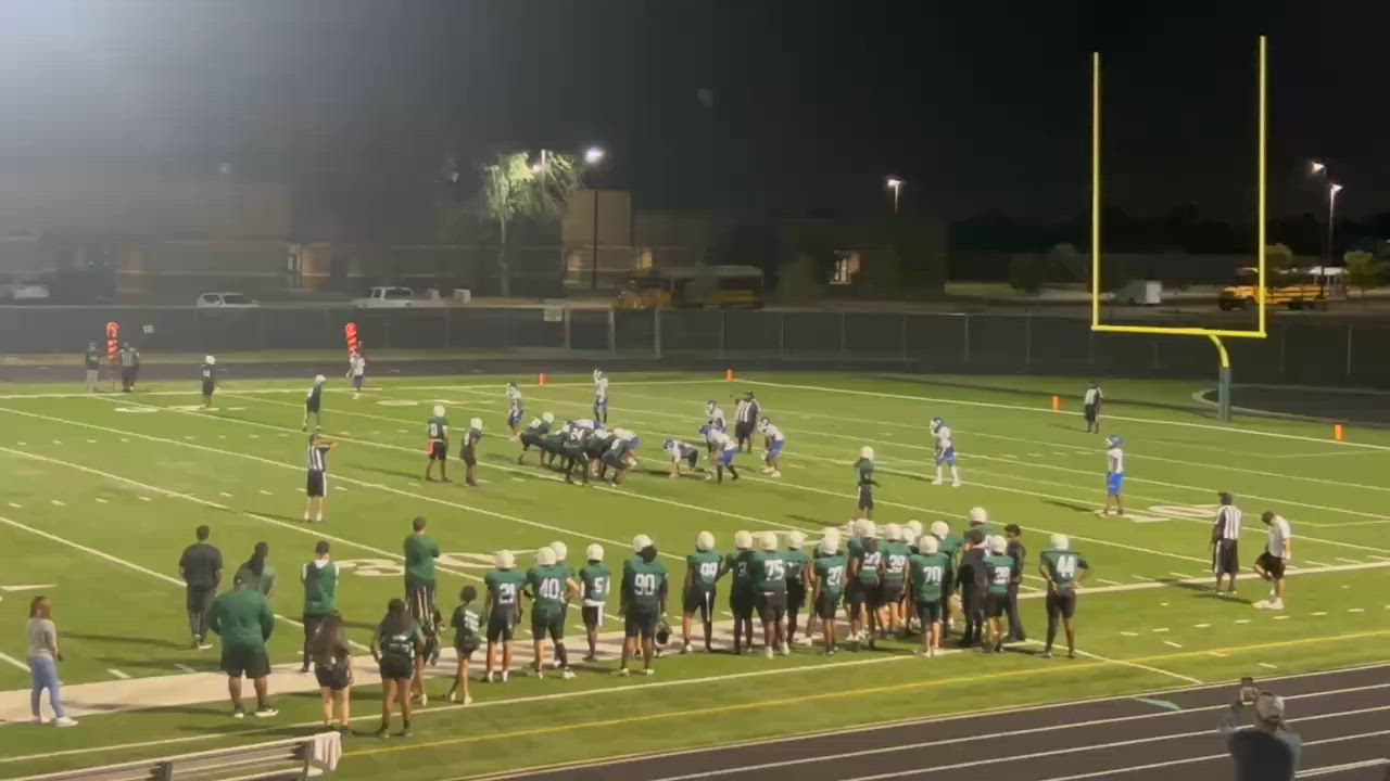 Poteet offense. QB Melo runs it