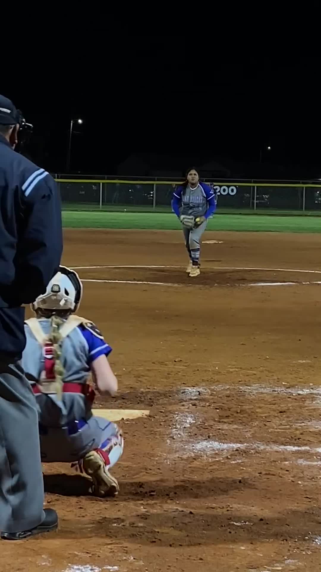 Needles High School sophomore Audrina Bullchild LHP with a strike.