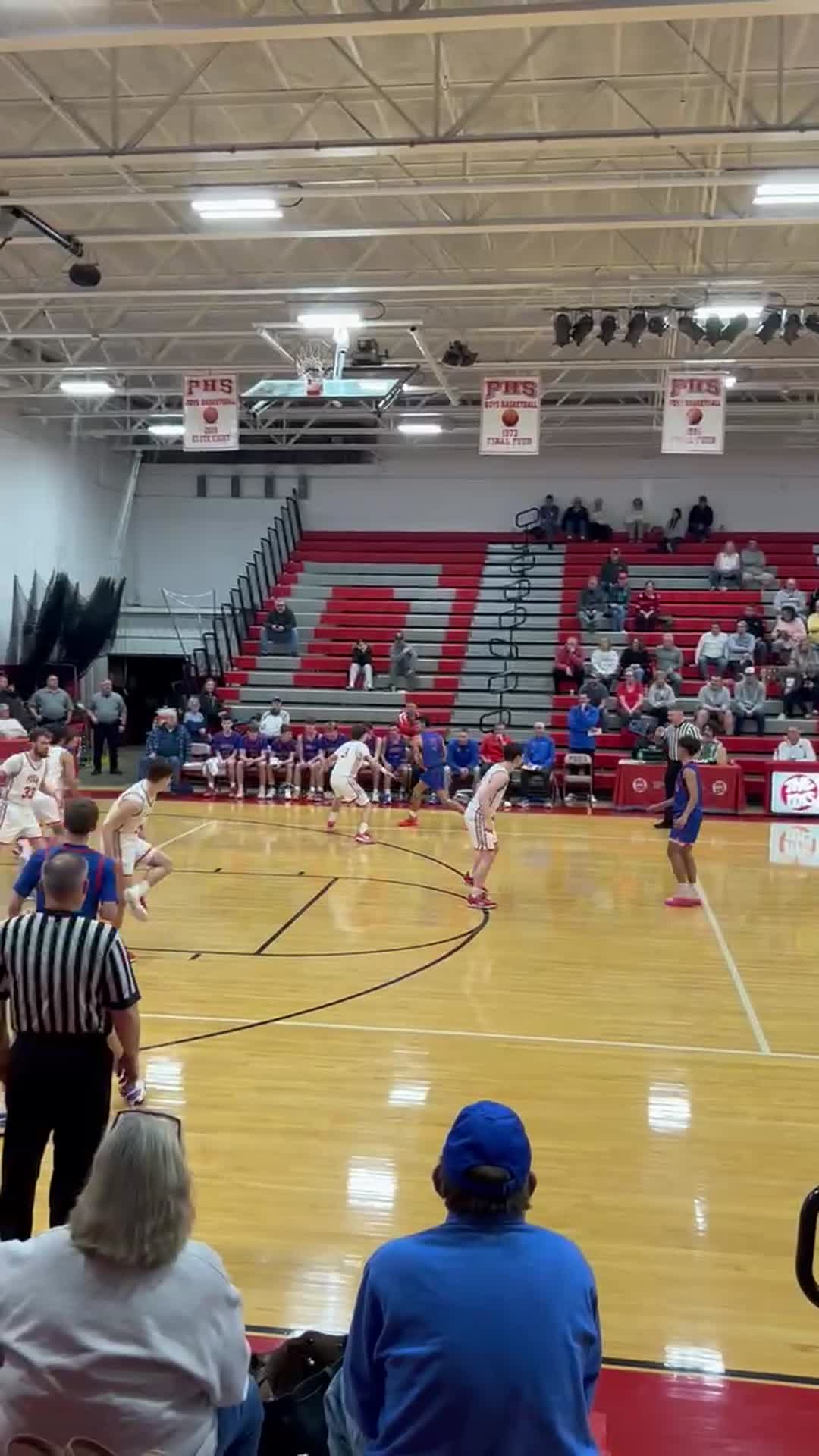 Dane Hatfield makes a shot