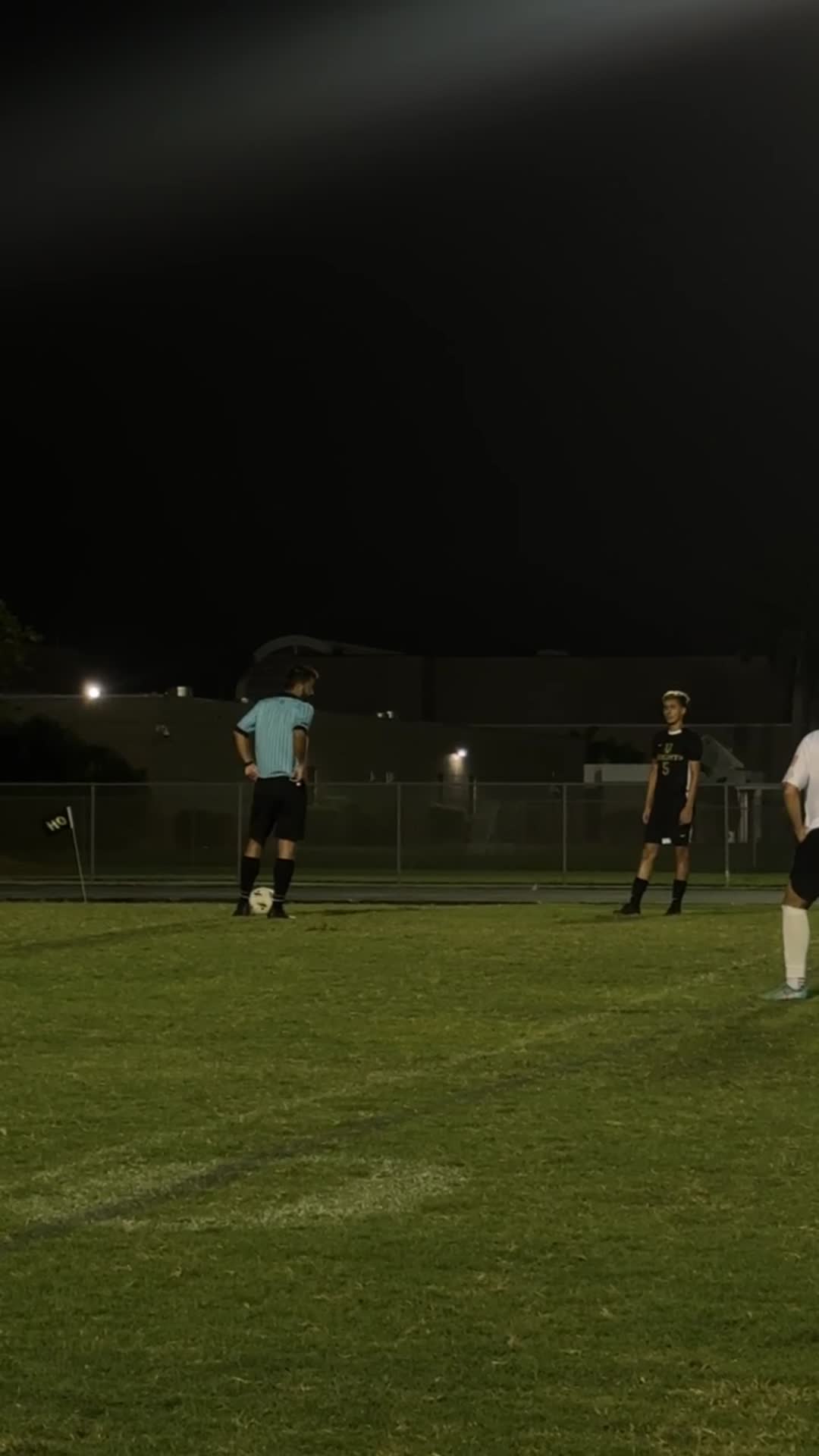 Penalty kick against Santa Luces.
