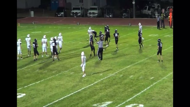 Blocked pass by Riley Davis