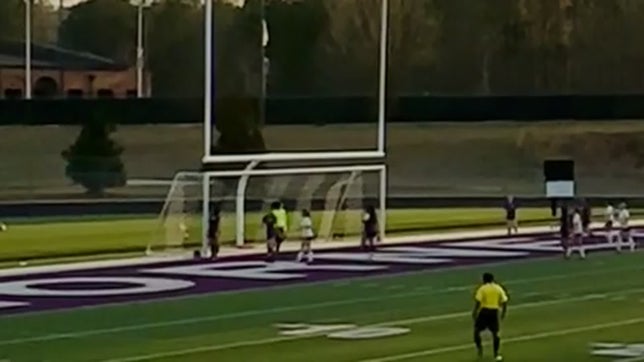 Header off of a corner for the goal
