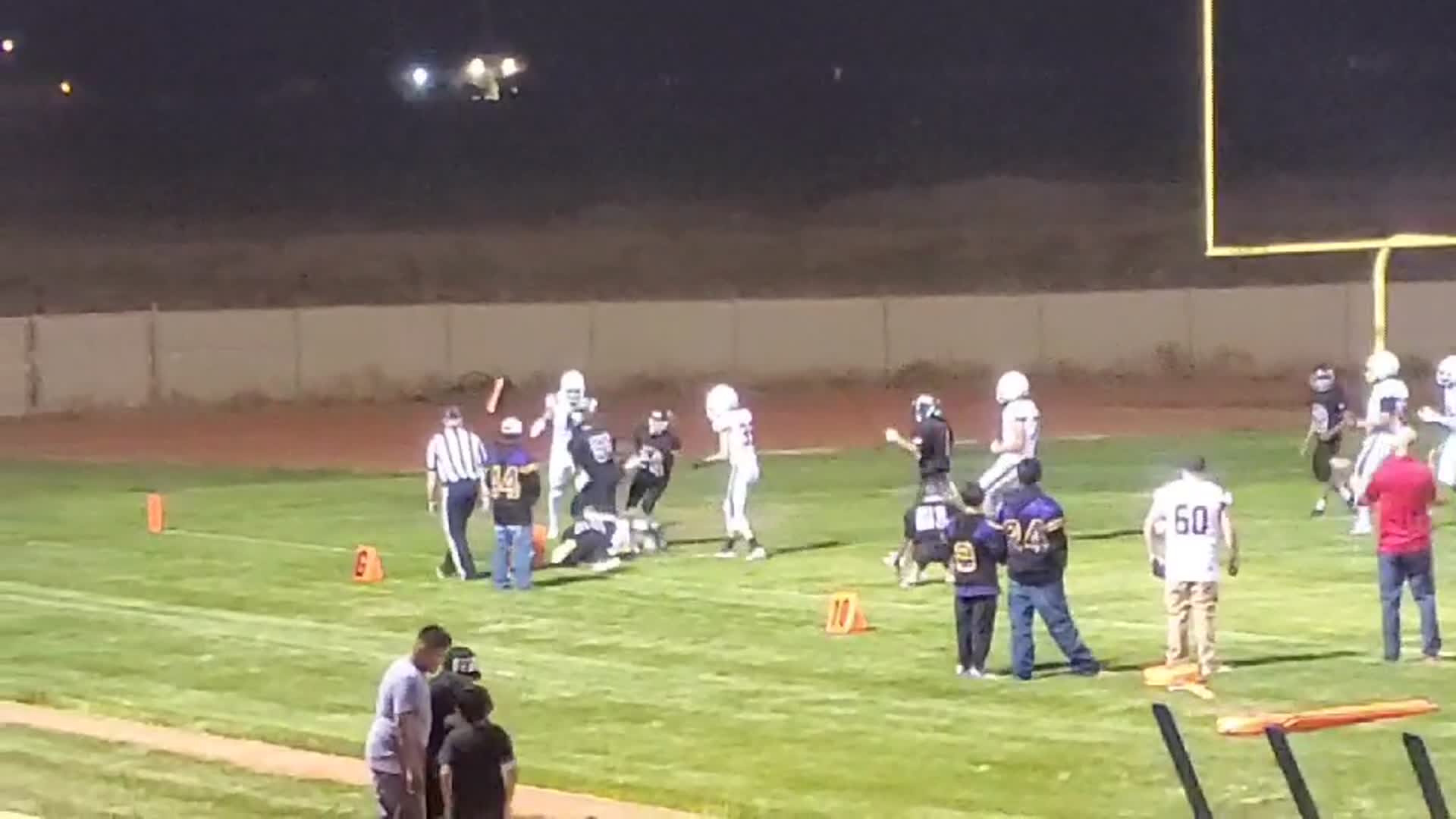 #3 D.Tiznado with a 2 point conversion