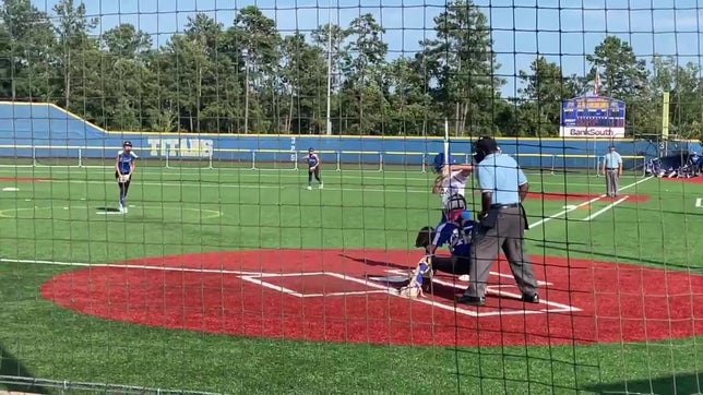 Liner to left center for double