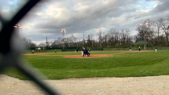 Parker Evans doubles. Mitchell Guy scores. John Hershberger advances to third.