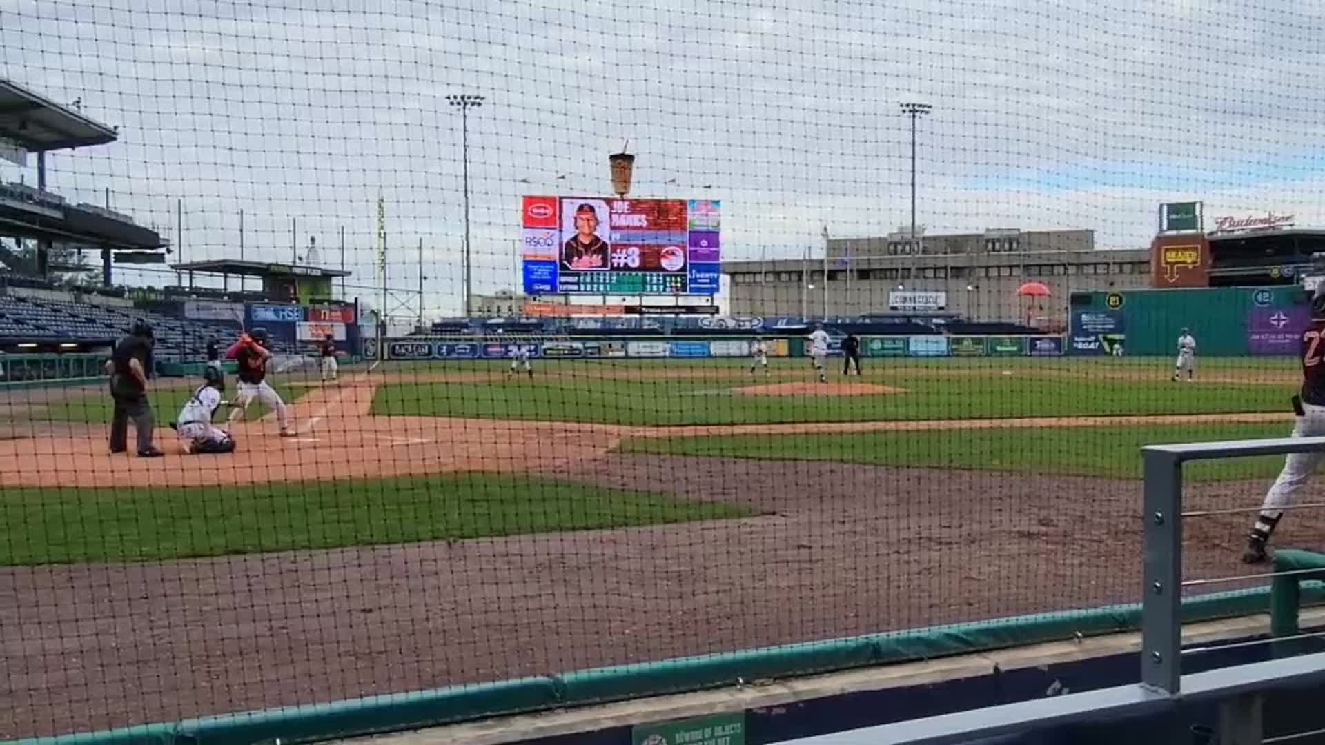 Joe Banks Doubles with the bases loaded