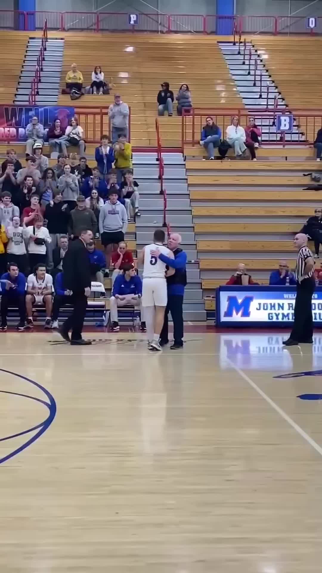 Great moment between head coach and AD