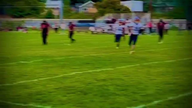 30 yard Touchdown pass putting setting the score at 48-8