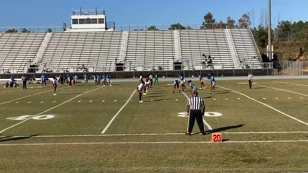 Interception by 14 (A'karri Laughlin)