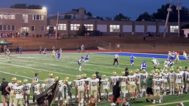 95 yard touchdown with a huge stiff arm to keep on rolling threw...
