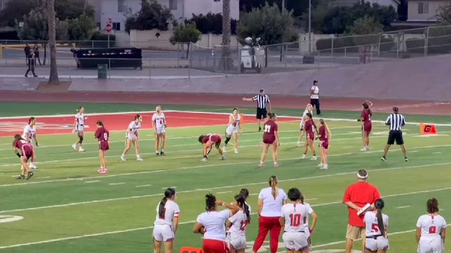 Makayla is sent up to rush, but instead hangs back to see what the QB does. The QB makes a run towards the goal line, Makayla sees the play, and sacks the QB? at the 3 yard line.