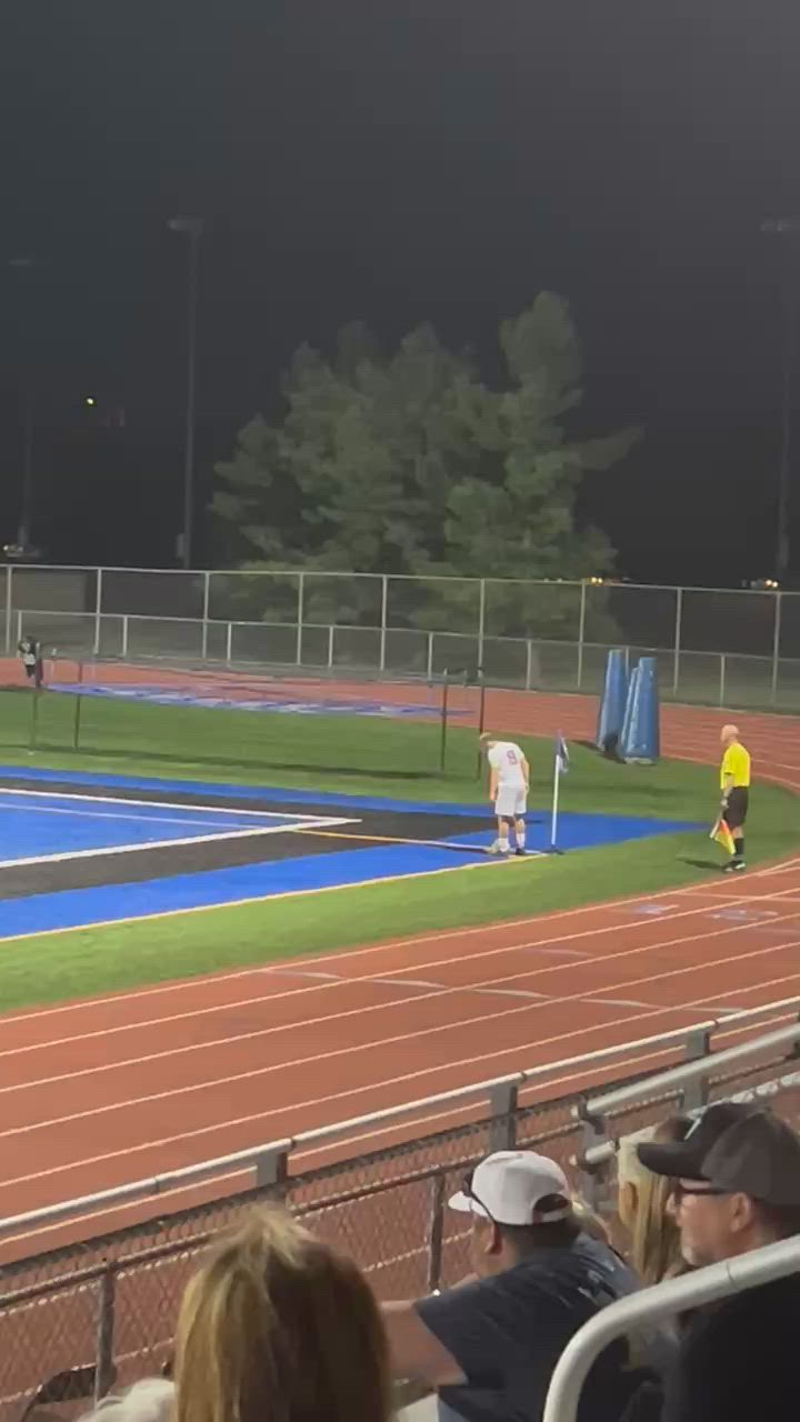 Chuck Stevens corner kick assist for Connor Pate header goal.