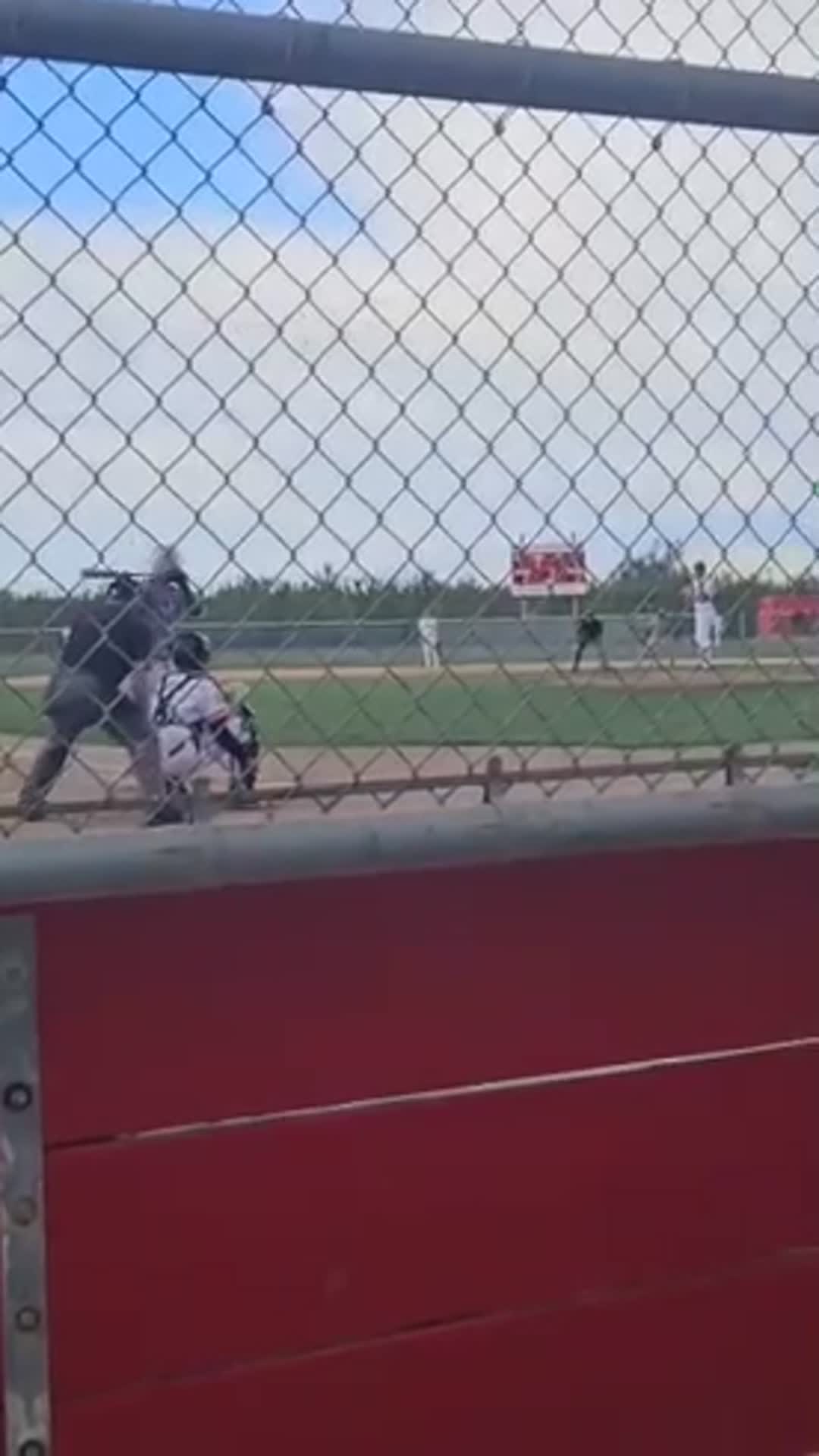 Home-run over both fences into the orchards!