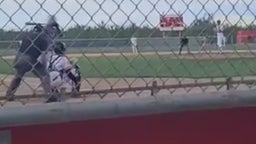 Home-run over both fences into the orchards!