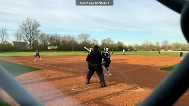 Stole second; made it home.