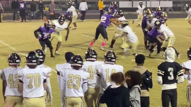 Christian Burnette(52), 250 lbs, in hot pursuit of the ball carrier!!!