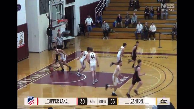 8th grader Garrett Pelkey knocks down a 3 pointer.