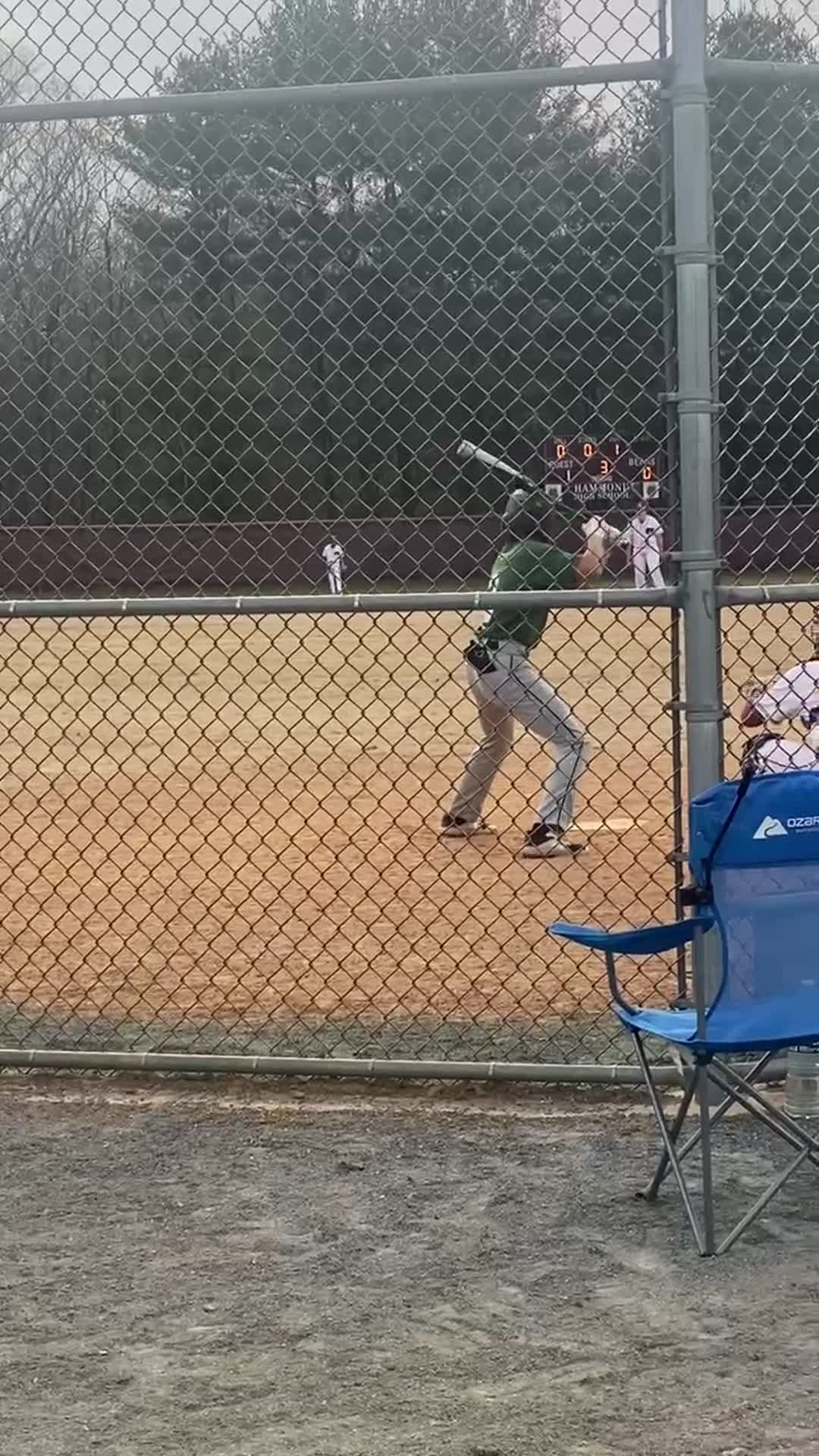 RBI triple to center off of Jacq Boudreau