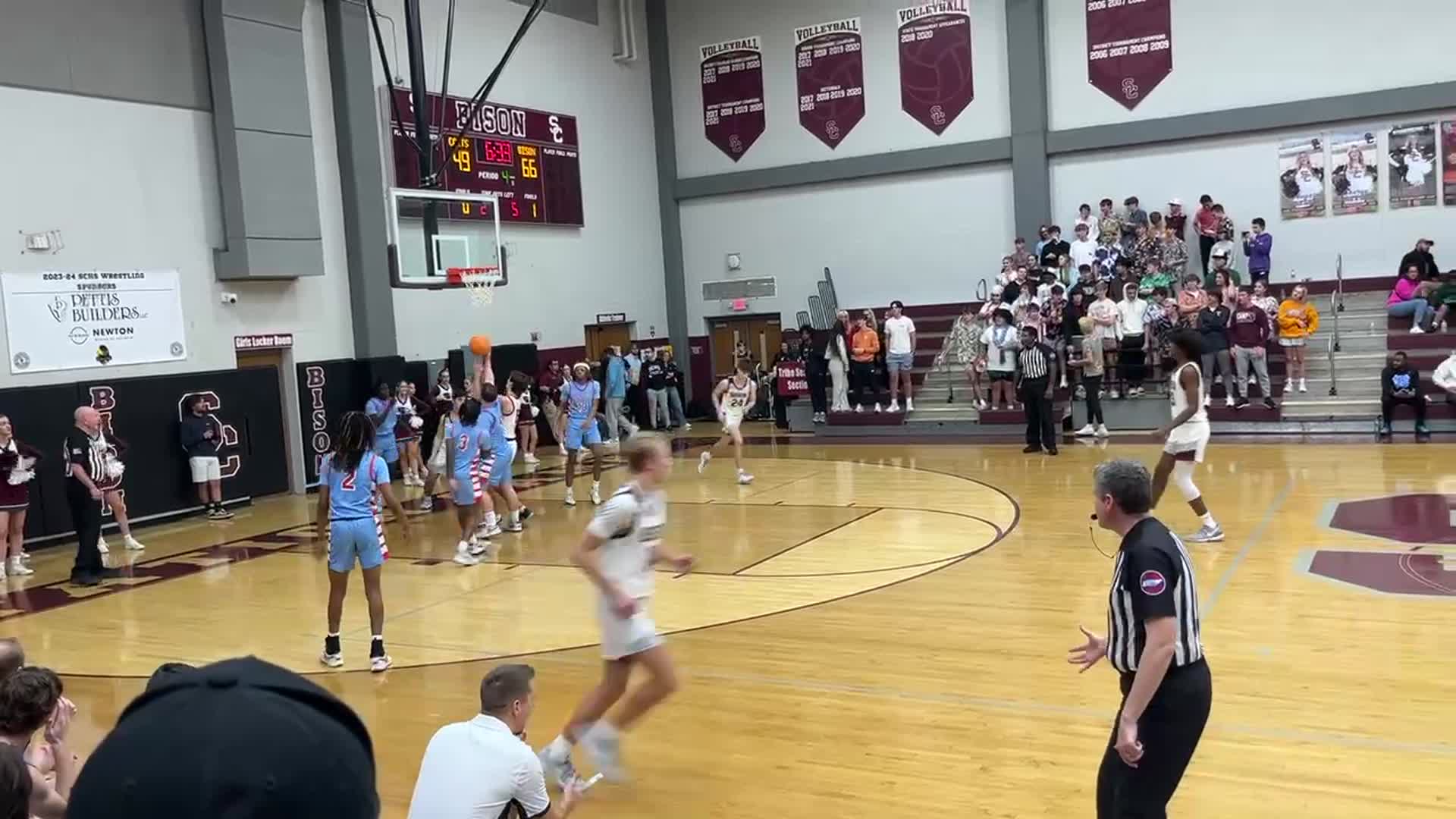 Station Camp vs Glencliff on Feb. 24, 2024 - shooter  #10 at Region Quarterfinals