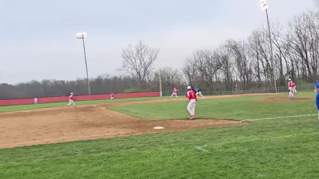 huge double play to end the inning.