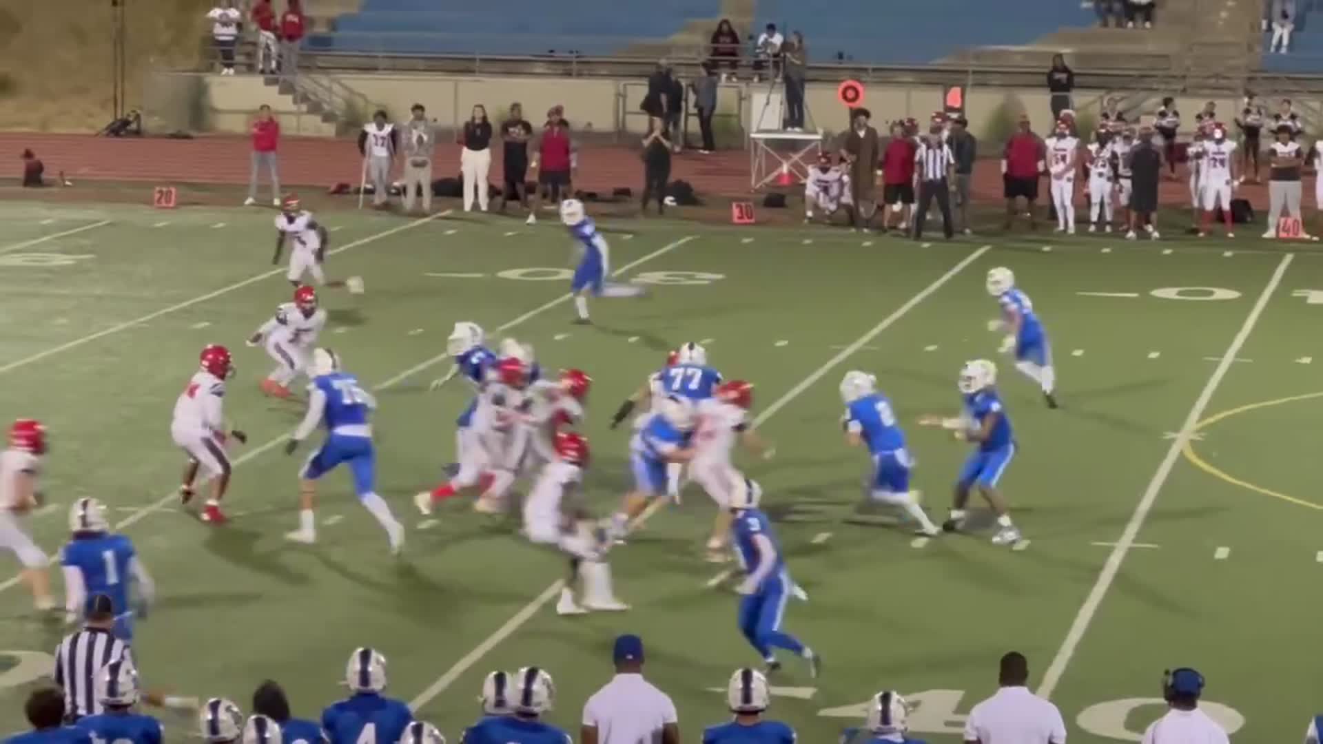 3 of 3 touchdowns vs Hoover High School