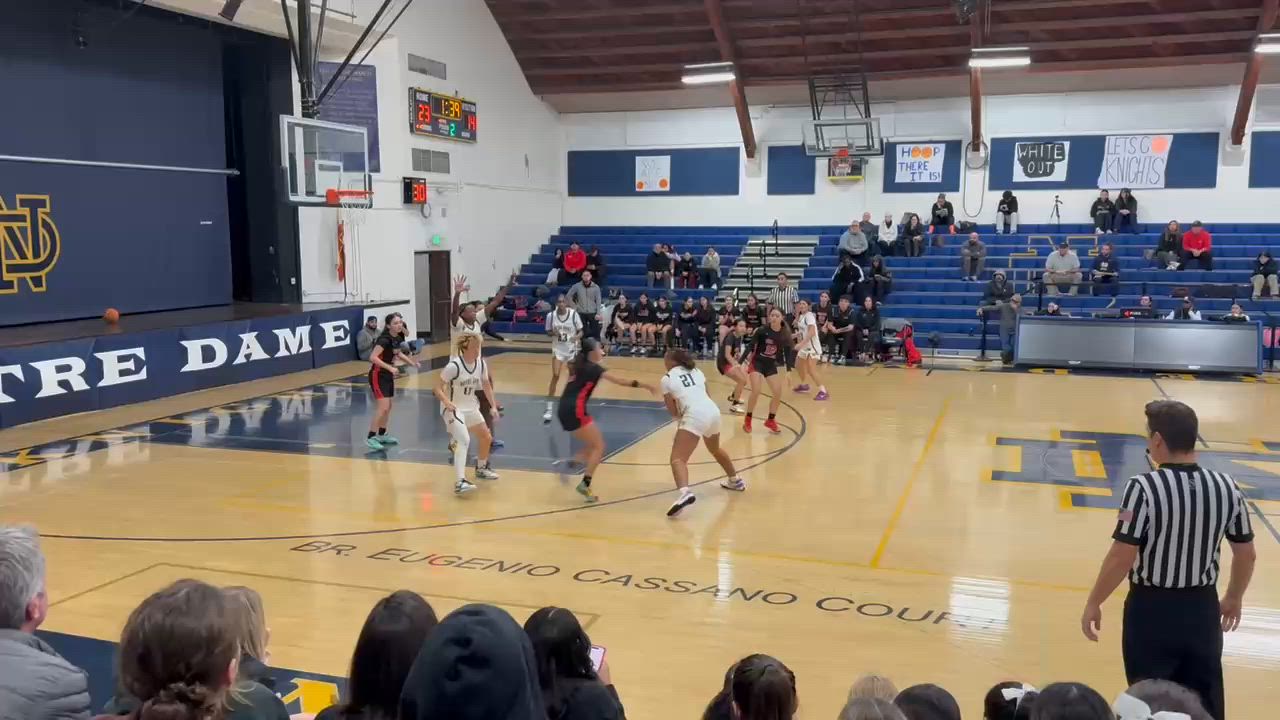 Zi Kennybrew 2027 Offensive Rebound with And 1 Finish