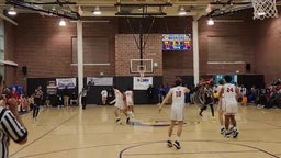 Grayson O'Shaughnessy hits a shot against Brother Martin.