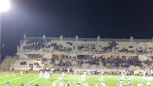 About a 53 yard punt with 4.8 seconds hang time, followed by a 10 yard roll than eventually lands on the 5