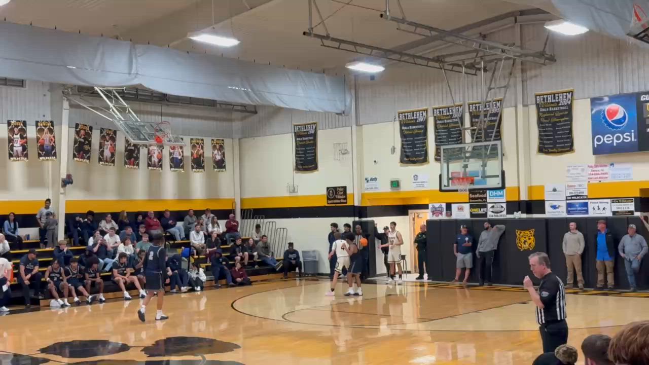 3 pointer by Kolton Amerson for the win in double overtime!!!  94 to 93 over Walton.