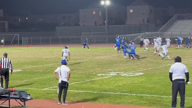 #8David Sandy beginning of the game kickoff TD , final score 44-18 Jordan wins