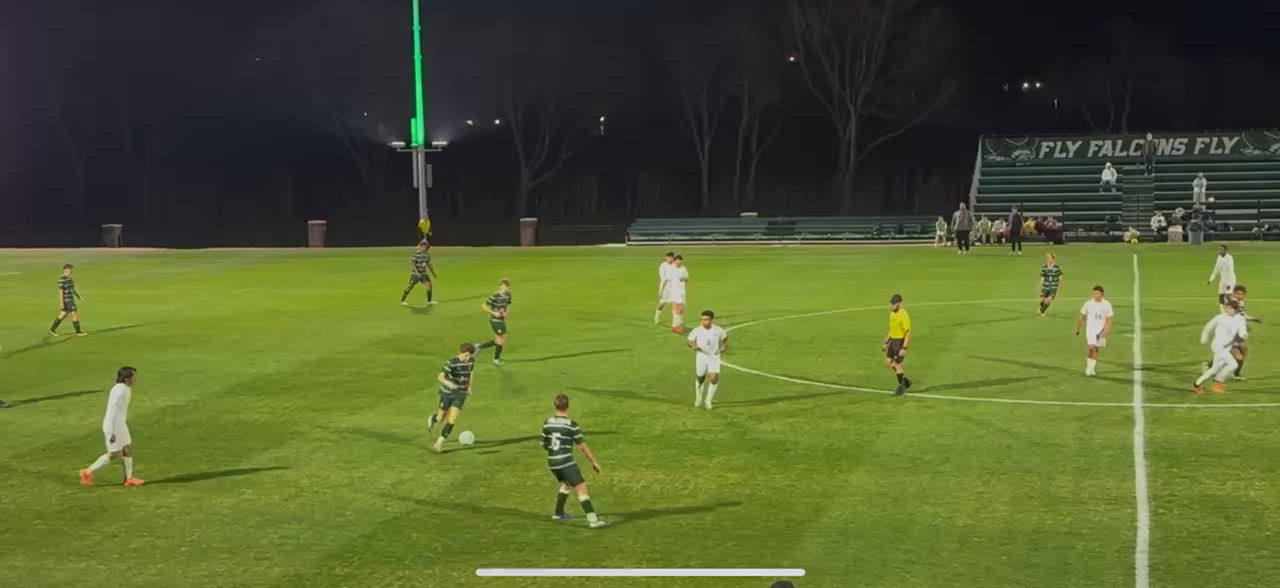 Beckett Davidson with the goal against Bishop Gorman