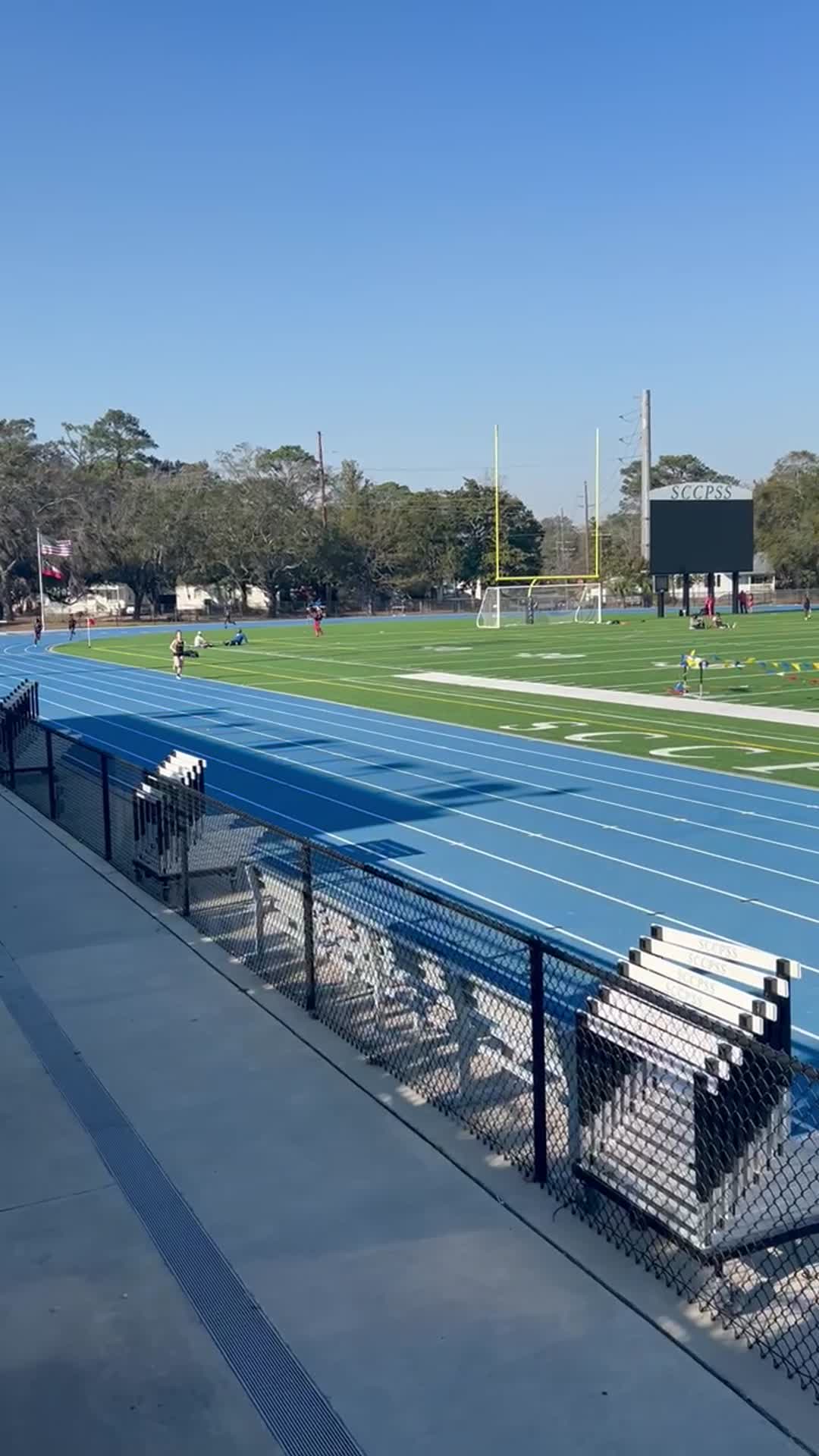 Groves Track and Field 800 meter runner Daphney Detty wins her heat.