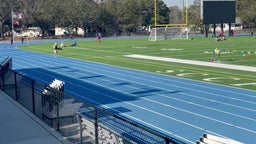 Groves Track and Field 800 meter runner Daphney Detty wins her heat.