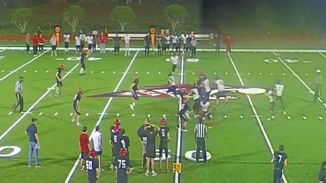 Louis Sandusky makes multiple defenders miss with a hard earned 14 yard reception