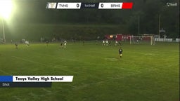 Cross to teammate's shot on goal