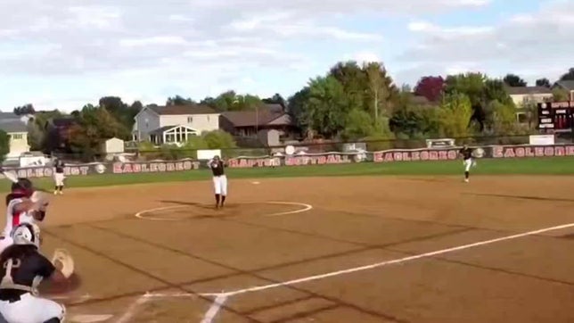 Ending the inning from short.