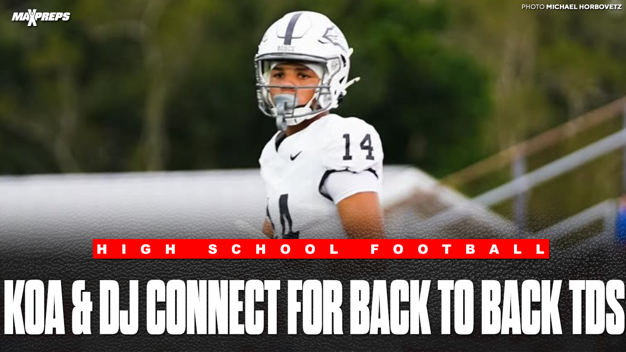 Koa Malau'ulu connects with DJ Tubbs for back to back touchdowns!