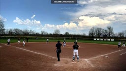 Diving stop at 3rd and put out at first.