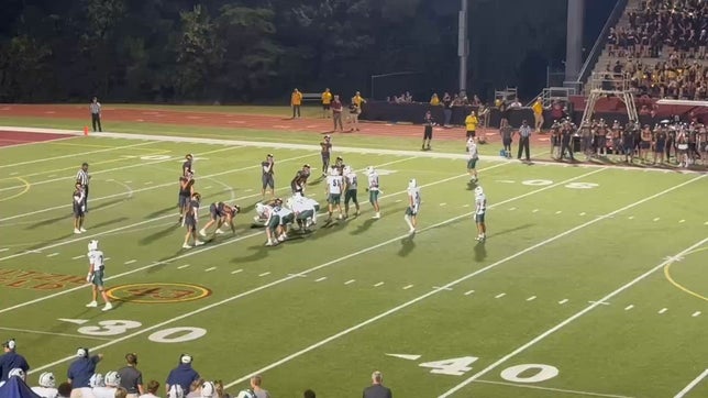 8 yards & run over the safety