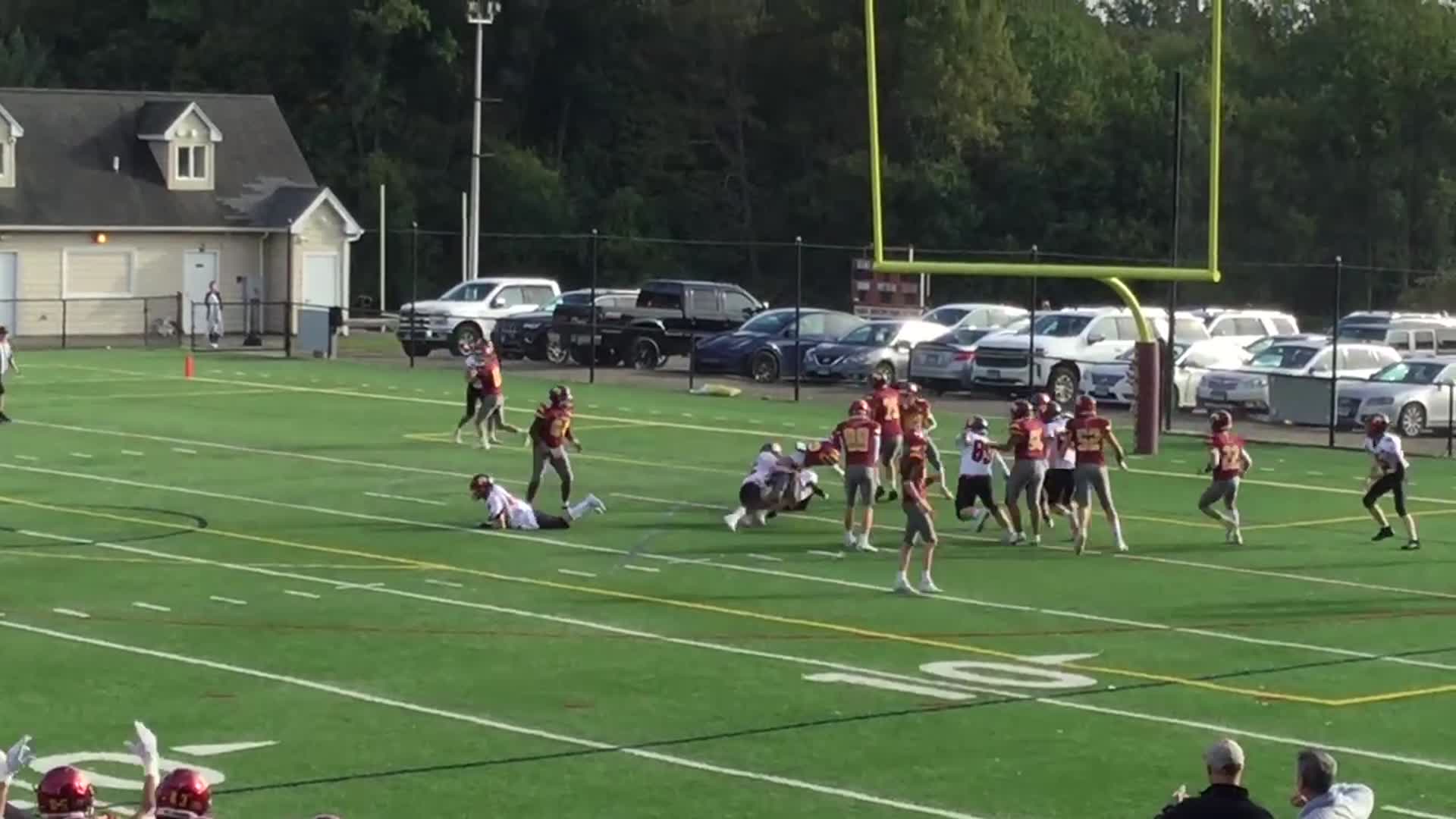 Playing right guard and pulling