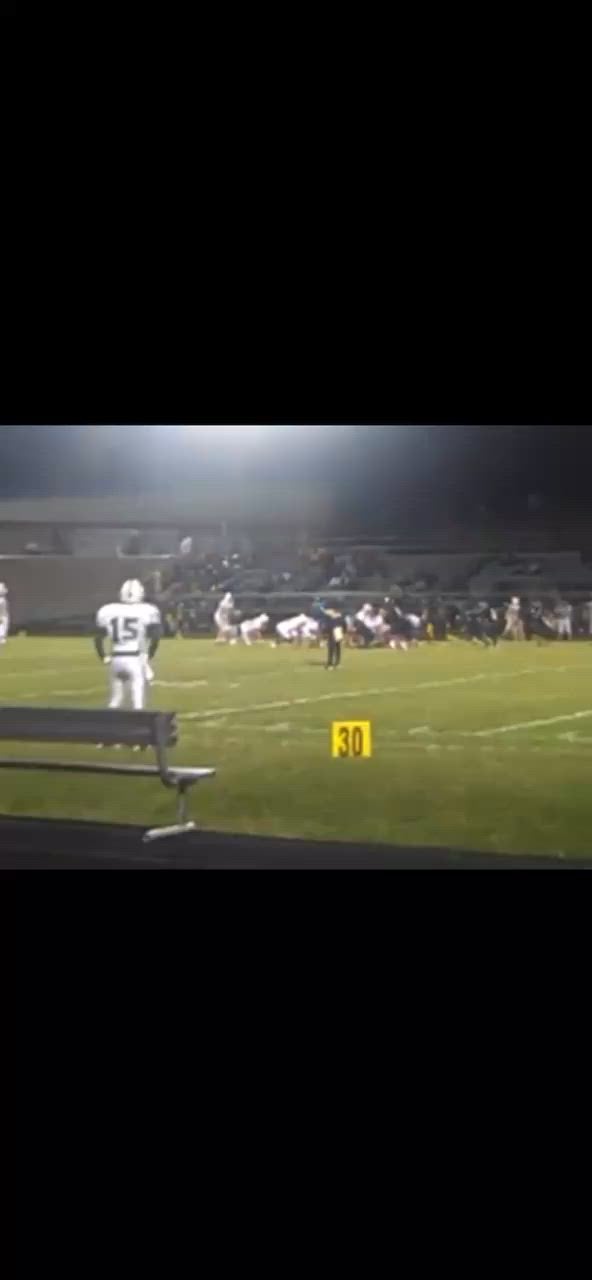 Great block right for half . Aj Battista the ball carrier. Devin Green the huge block