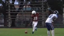 Tasean bell special team's kickoff hit